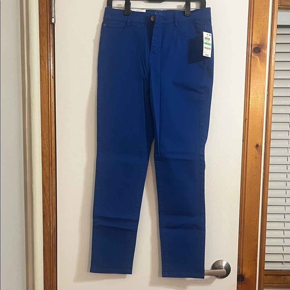 Style & Co Denim Tummy Control Slim Leg Pants size 8 Petite